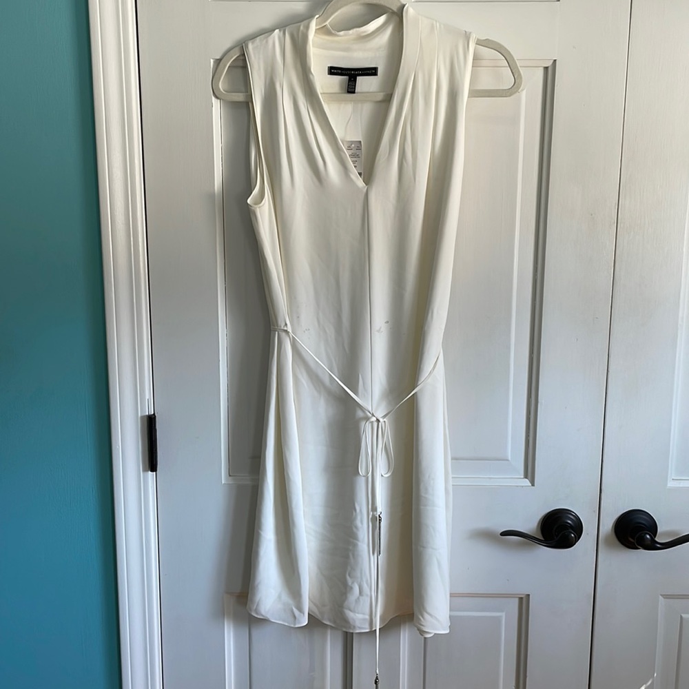 White sleek dress